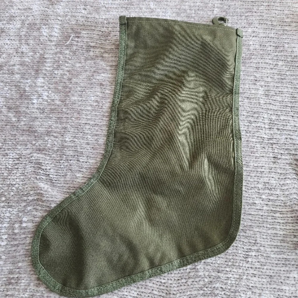 Military Tactical MOLLE Christmas Stocking Olive Drab Green Holiday Gift Pouch